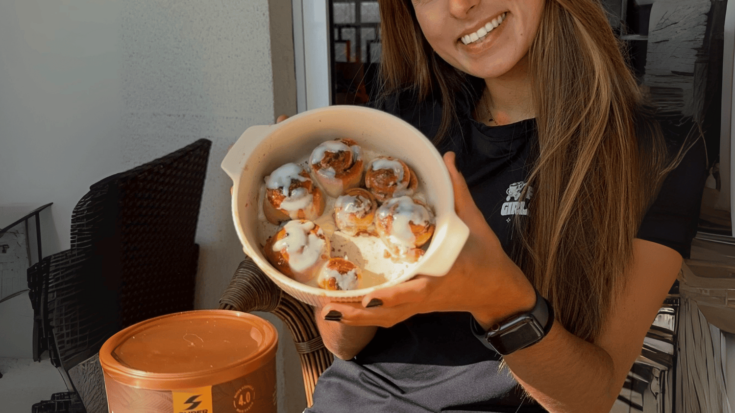 Easy Cinnamon Roll Recipe (No Yeast, High Protein & Pre-Workout Friendly)