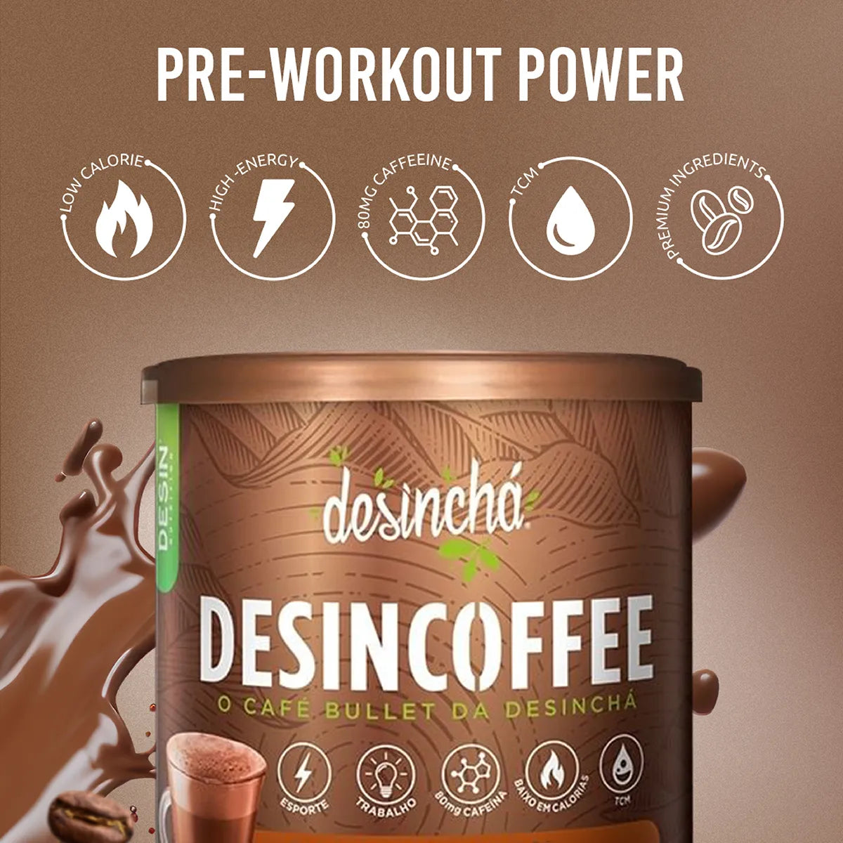 Desincoffee: low calorie, high energy pre-workout coffee