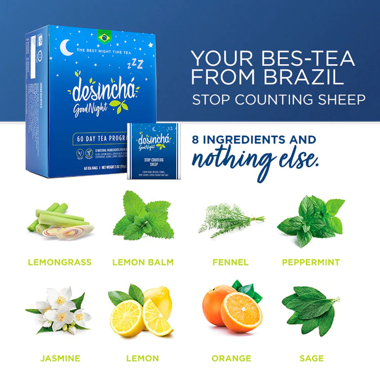 Desinchá Sleep Aid Tea from 4Rio ingredients